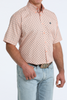 CINCH CORAL GEOMETRIC PRINT - MENS SHIRT  - MTW1111526