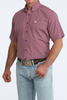 CINCH PURPLE GEOMETRIC PRINT - MENS SHIRT  - MTW1111527