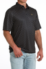 CINCH NAVY YELLOW PRINT - MENS POLO  - MTK1865045