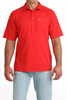 CINCH ARENAFLEX SOLID RED PRINT - MENS POLO  - MTK1874004