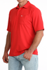 CINCH ARENAFLEX SOLID RED PRINT - MENS POLO  - MTK1874004