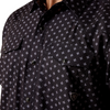 ARIAT VENTEK BLACK PRINT FITTED - MENS SHIRT  - 10073422
