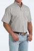 CINCH WHITE GEOMETRIC PRINT - MENS SHIRT  - MTW1111524