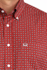 CINCH RED GEOMETRIC ARENAFLEX PRINT - MENS SHIRT  - MTW1704172