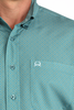 CINCH ARENAFLEX  TEAL GEO PRINT - MENS SHIRT  - MTW1724004