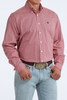 CINCH PINK GEOMETRIC PRINT - MENS SHIRT  - MTW1106100