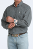 CINCH DARK TEAL GEOMETRIC PRINT - MENS SHIRT  - MTW1106104