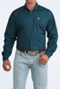 CINCH DARK TEAL SOLID - MENS SHIRT  - MTW1106106
