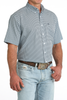 CINCH LIGHT BLUE GEOMETRIC ARENAFLEX - MENS SHIRT  - MTW1704171