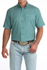 CINCH TEAL ARENAFLEX GEO PRINT - MENS SHIRT  - MTW1725005