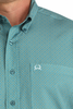 CINCH TEAL ARENAFLEX GEO PRINT - MENS SHIRT  - MTW1725005