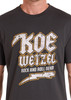 ROCK & ROLL KOE WETZEL BLACK GRAPHIC TEE - MENS TEE  - BU21T09154