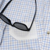 PONCHO  THE CHANNEL CAT BLUE PLAID - MENS SHIRT  - THE CHANNEL CAT