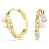 SWAROVSKI MESMERA HOOP MIXED CUT GOLD - ACCESSORIES JEWELRY EARRINGS - 5761975