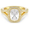 SWAROVSKI UNA ANGELIC CUSHION CUT GOLD - ACCESSORIES JEWELRY RING - 576263