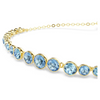 SWAROVSKI IMBER ROUND CUT BLUE GOLD - ACCESSORIES JEWELRY BRACELET - 5757824