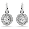 SWAROVSKI SUBLIMA DROP ROUND CUT SILVER - ACCESSORIES JEWELRY EARRINGS - 5738193