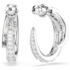 SWAROVSKI VIENNA HOOP MIXED CUT SILVER - ACCESSORIES JEWELRY EARRINGS - 5749069