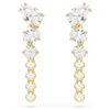 SWAROVSKI MESMERA WHITE/GOLD DROP - ACCESSORIES JEWELRY EARRINGS - 5762696