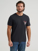 WRANGLER JET BLACK AZTEC PRINT - MENS TEE  - 112380266