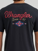 WRANGLER JET BLACK AZTEC PRINT - MENS TEE  - 112380266