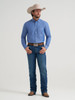 WRANGLER CODY JOHNSON VINTAGE BLUE - MENS SHIRT  - 112381549
