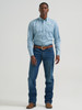 WRANGLER CODY JOHNSON MINT BLUE PRINT - MENS SHIRT  - 112381550