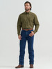 WRANGLER GEORGE STRAIT OLIVE GREEN - MENS SHIRT  - 112381943