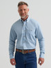 WRANGLER GEORGE STRAIT SOLID BLUE - MENS SHIRT  - 112381957