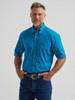 WRANGLER GEORGE STRAIT SOLID TEAL - MENS SHIRT  - 112381966