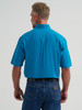 WRANGLER GEORGE STRAIT SOLID TEAL - MENS SHIRT  - 112381966