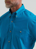 WRANGLER GEORGE STRAIT SOLID TEAL - MENS SHIRT  - 112381966