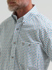 WRANGLER GEORGE STRAIT TEAL PRINT - MENS SHIRT  - 112381967