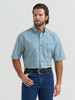 WRANGLER GEORGE STRAIT TEAL PRINT - MENS SHIRT  - 112381968