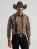 WRANGLER CHECOTAH PRINT BROWN - MENS SHIRT  - 112381991
