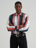 WRANGLER BURNING CORAL BRUSHPOPPER - MENS SHIRT  - 112381997