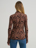 WRANGLER MOCK NECK FLORAL BLACK - LADIES SHIRT  - 112382532