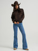 WRANGLER SWEATER HORSE BROWN - LADIES SWEATSHIRT  - 112383026