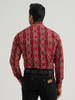 WRANGLER CHECOTAH RED PRINT - MENS SHIRT  - 112384296