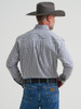 WRANGLER GEORGE STRAIT BLUE BLACK PLAID - MENS SHIRT  - 112381961