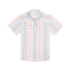 PONCHO  TAN/RED/BLUE STRIPE - MENS SHIRT  - THE HOME SWEET HOME