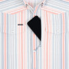 PONCHO  TAN/RED/BLUE STRIPE - MENS SHIRT  - THE HOME SWEET HOME