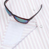 PONCHO  RED/WHITE/BLUE VERTICAL STRIPE - MENS SHIRT  - THE OLD GLORY