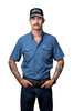 FERREL PEARL SNAP BLUE - MENS SHIRT  - FSS1002330