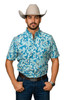 FERREL THE TRAVIS LIGHT BLUE PRINT - MENS SHIRT  - FPS1026103