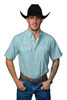 FERREL THE PIERCE BLUE GEO PRINT - MENS SHIRT  - FPS1026112