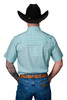 FERREL THE PIERCE BLUE GEO PRINT - MENS SHIRT  - FPS1026112