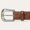 STETSON KANGO COGNAC OSTRICH - ACCESSORIES BELT MEN - 9916500-989