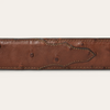STETSON KANGO COGNAC OSTRICH - ACCESSORIES BELT MEN - 9916500-989