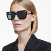SWAROVSKI BLACK SQUARE 3 WHITE STONES - SUNGLASS SWAROVSKI  - 6032100187